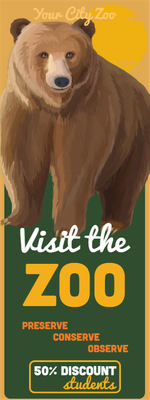 Custom Outdoor Yard Signs Multiple Sizes Visit The Zoo