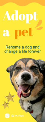 Custom Outdoor Yard Signs Multiple Sizes Adopt A Pet