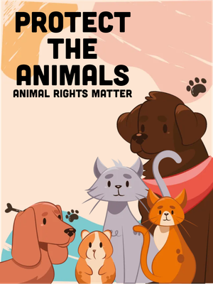 Custom Outdoor Yard Signs Multiple Sizes Protect The Animals