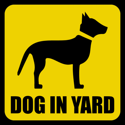 Custom Outdoor Yard Signs Multiple Sizes Dog In Yard