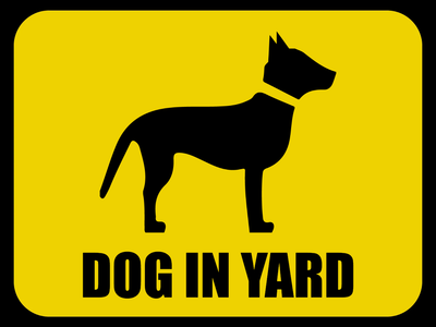 Custom Outdoor Yard Signs Multiple Sizes Dog In Yard
