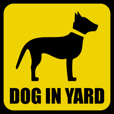 Custom Outdoor Yard Signs Multiple Sizes Dog In Yard