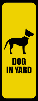Custom Outdoor Yard Signs Multiple Sizes Dog In Yard