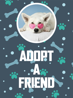Custom Outdoor Yard Signs Multiple Sizes Adopt A Friend