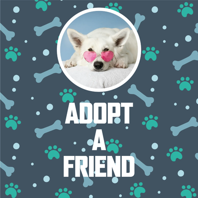 Custom Outdoor Yard Signs Multiple Sizes Adopt A Friend