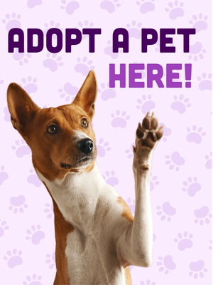 Custom Outdoor Yard Signs Multiple Sizes Adopt Pet Here