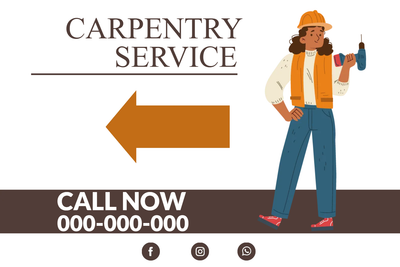Custom Outdoor Yard Signs Multiple Sizes Carpentry Service
