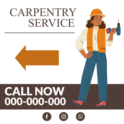 Custom Outdoor Yard Signs Multiple Sizes Carpentry Service