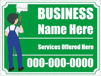 Custom Outdoor Yard Signs Multiple Sizes Business Name