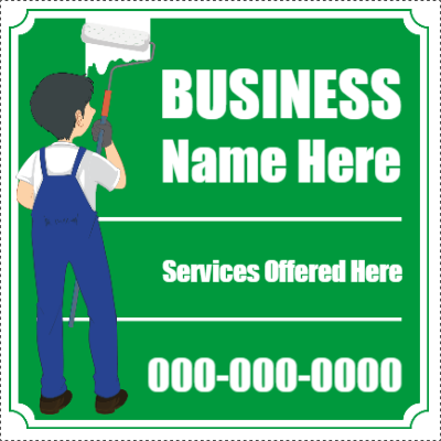Custom Outdoor Yard Signs Multiple Sizes Business Name