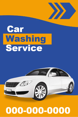 Custom Outdoor Yard Signs Multiple Sizes Car Washing