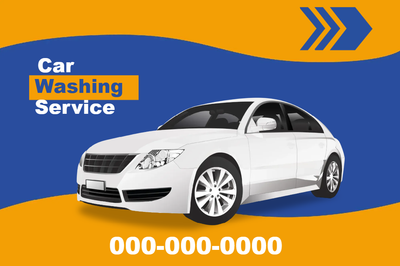 Custom Outdoor Yard Signs Multiple Sizes Car Washing