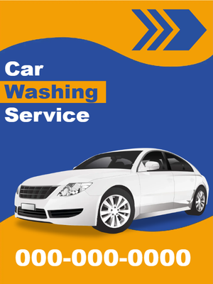 Custom Outdoor Yard Signs Multiple Sizes Car Washing