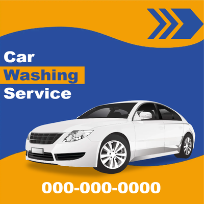 Custom Outdoor Yard Signs Multiple Sizes Car Washing