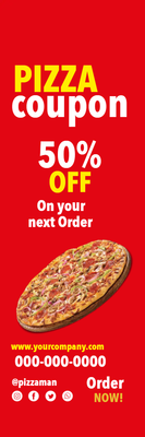 Custom Outdoor Yard Signs Multiple Sizes Pizza Coupon
