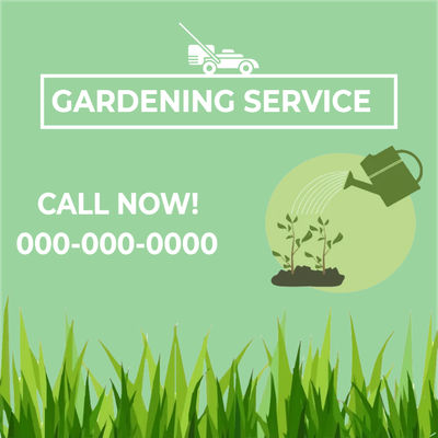 Custom Outdoor Yard Signs Multiple Sizes Gardening Service