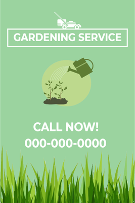 Custom Outdoor Yard Signs Multiple Sizes Gardening Service