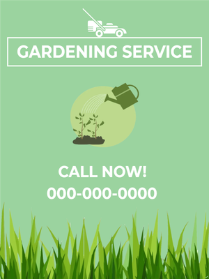 Custom Outdoor Yard Signs Multiple Sizes Gardening Service