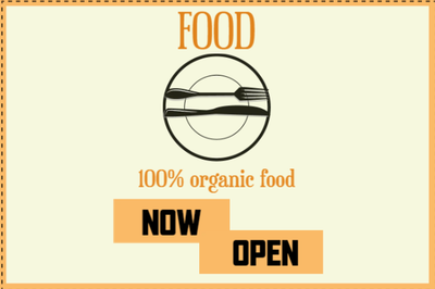 Custom Outdoor Yard Signs Multiple Sizes Organic Food