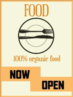 Custom Outdoor Yard Signs Multiple Sizes Organic Food