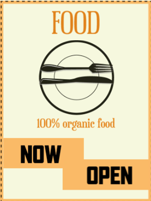 Custom Outdoor Yard Signs Multiple Sizes Organic Food