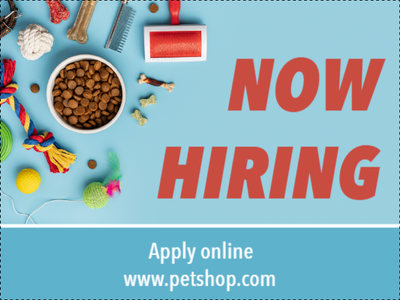 Custom Outdoor Yard Signs Multiple Sizes Now Hiring