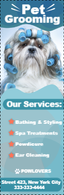 Custom Outdoor Yard Signs Multiple Sizes Pet Grooming