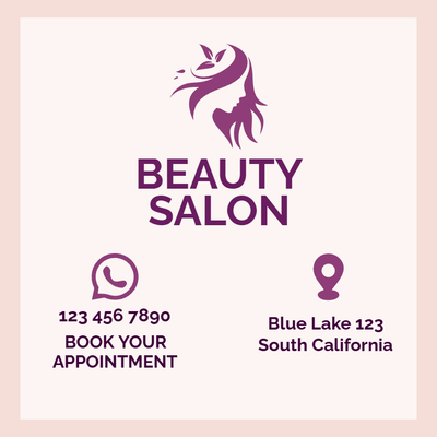 Custom Outdoor Yard Signs Multiple Sizes Beauty Salon