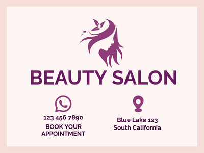 Custom Outdoor Yard Signs Multiple Sizes Beauty Salon