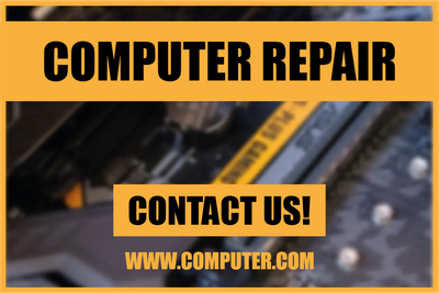 Custom Outdoor Yard Signs Multiple Sizes Computer Repair