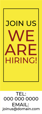 Custom Outdoor Yard Signs Multiple Sizes We Are Hiring