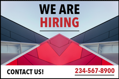 Custom Outdoor Yard Signs Multiple Sizes We Are Hiring