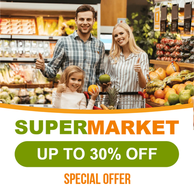 Custom Outdoor Yard Signs Multiple Sizes Supermarket