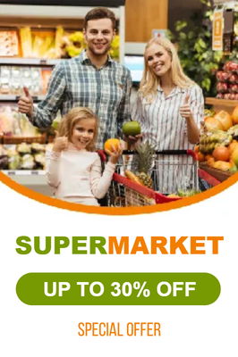 Custom Outdoor Yard Signs Multiple Sizes Supermarket