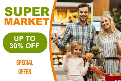 Custom Outdoor Yard Signs Multiple Sizes Supermarket