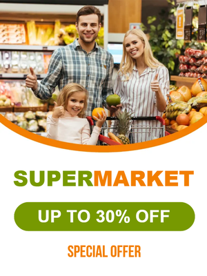 Custom Outdoor Yard Signs Multiple Sizes Supermarket