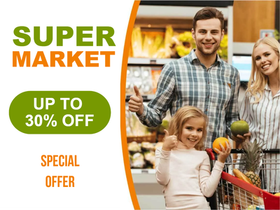 Custom Outdoor Yard Signs Multiple Sizes Supermarket