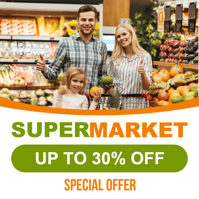 Custom Outdoor Yard Signs Multiple Sizes Supermarket