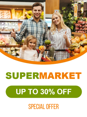 Custom Outdoor Yard Signs Multiple Sizes Supermarket