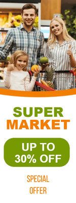 Custom Outdoor Yard Signs Multiple Sizes Supermarket