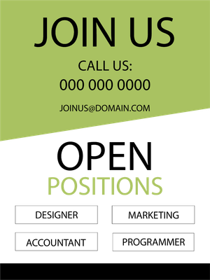 Custom Outdoor Yard Signs Multiple Sizes Open Positions