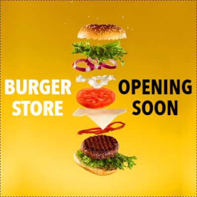 Custom Outdoor Yard Signs Multiple Sizes Burger Store