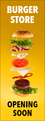 Custom Outdoor Yard Signs Multiple Sizes Burger Store