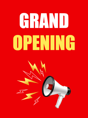 Custom Outdoor Yard Signs Multiple Sizes Grand Opening