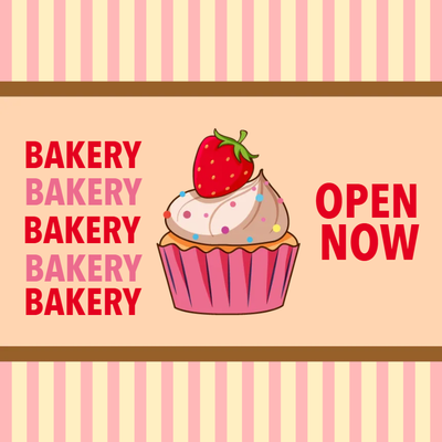 Custom Outdoor Yard Signs Multiple Sizes Bakery Now Open