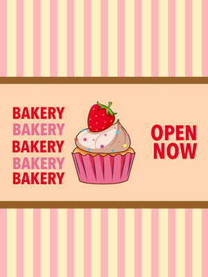 Custom Outdoor Yard Signs Multiple Sizes Bakery Now Open