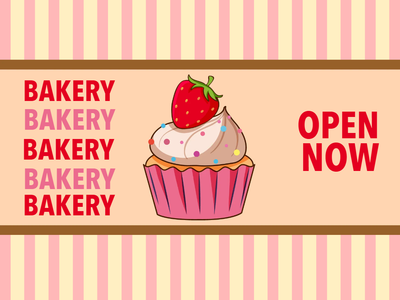 Custom Outdoor Yard Signs Multiple Sizes Bakery Now Open