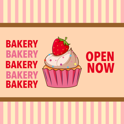 Custom Outdoor Yard Signs Multiple Sizes Bakery Now Open