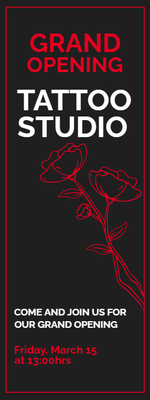 Custom Outdoor Yard Signs Multiple Sizes Tattoo Studio