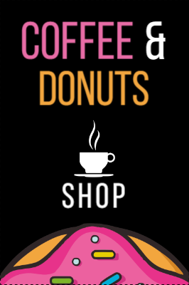 Custom Outdoor Yard Signs Multiple Sizes Coffee And Donuts
